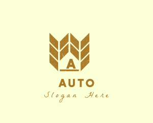 Wheat Grain Crown Logo