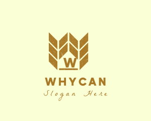 Wheat Grain Crown Logo