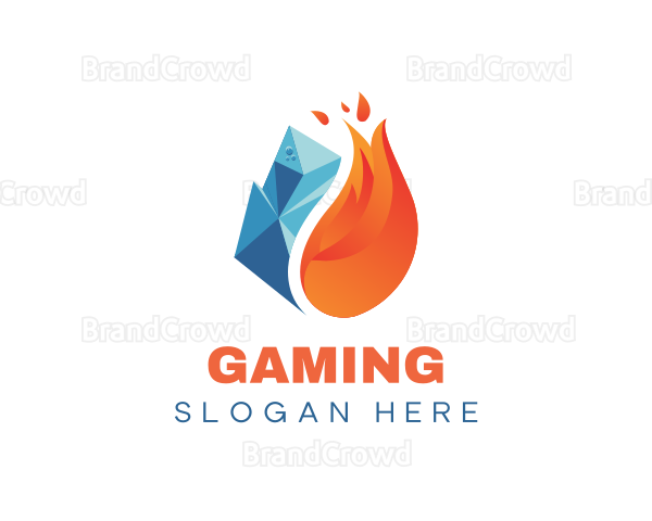 Iceberg Flaming Business Logo