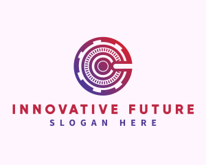 Future - Technology Hologram Gear logo design