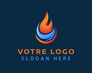 Industry - Heat & Cool Fuel Energy logo design
