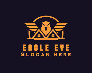 Eagle Real Estate House logo design