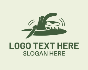 Lawn Grass Shears Logo