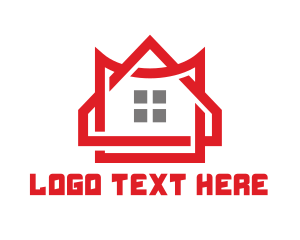 Architecture - Modern Orange House logo design