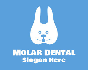 Molar - Dental Children's Tooth Rabbit logo design