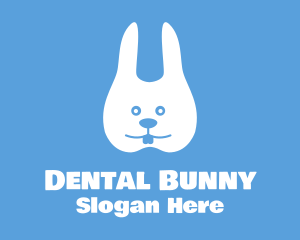 Dental Children's Tooth Rabbit logo design