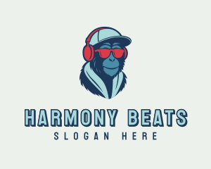 Music - DJ Monkey Music logo design