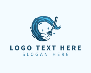 Utility - Housekeeping Cleaning Mop logo design