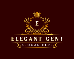 Elegant Crown Monarch logo design