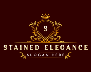 Elegant Crown Monarch logo design