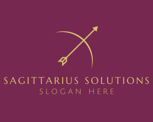Sagittarius - Premium Bow Arrow logo design