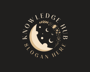 Artisanal - Artisanal Floral Moon logo design