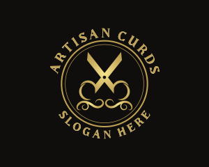 High End Scissor Beautician  logo design