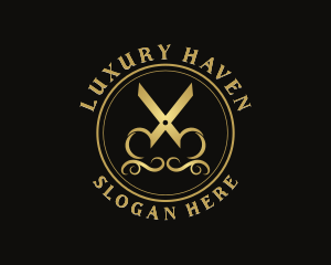 High End - High End Scissor Beautician logo design