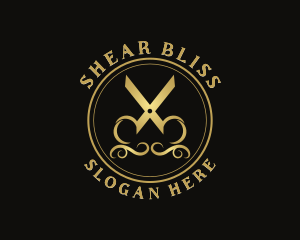 High End Scissor Beautician  logo design