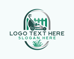 Mowing - Lawn Care Mower Yard logo design