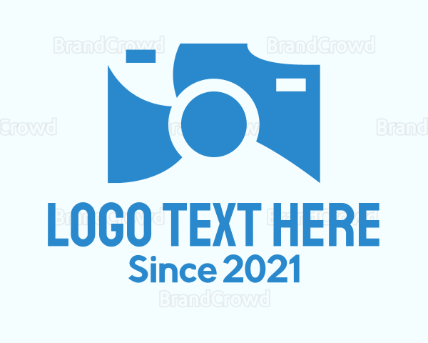 Blue Digital Camera Logo