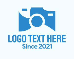 Shutter - Blue Digital Camera logo design