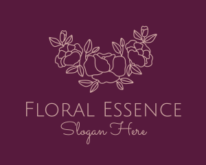 Bouquet - Rose Bouquet Wreath logo design