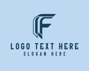 Ironwork - Contractor Fabrication Letter F logo design
