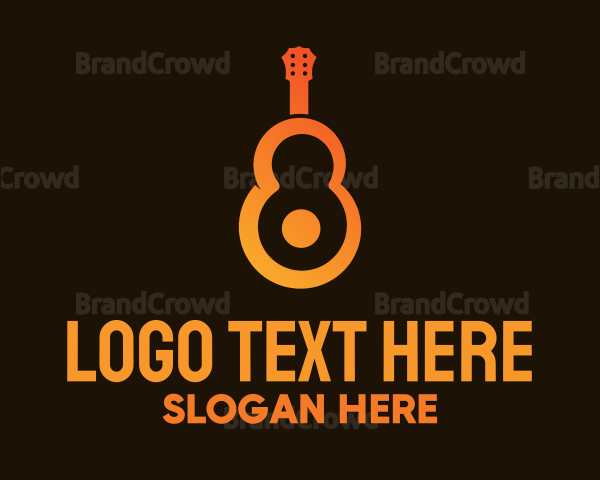 Orange Guitar Number 8 Logo