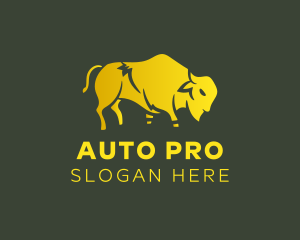 Livestock - Gold Bison Zoo logo design