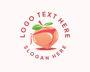 Adult Content - Erotic Peach Lingerie logo design