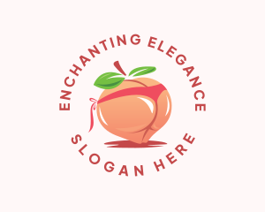 Alluring - Erotic Peach Lingerie logo design