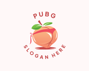 Sexy - Erotic Peach Lingerie logo design