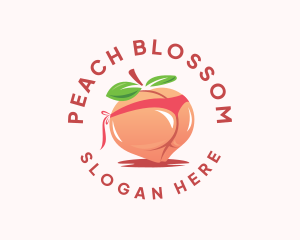 Peach - Erotic Peach Lingerie logo design