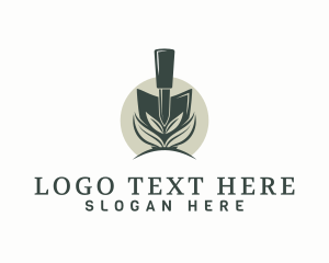 Gardening Trowel Plant Logo