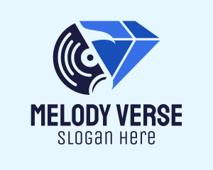 Lyrics - Diamond Music Recording Studio logo design