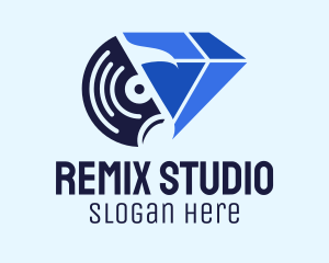 Diamond Music Recording Studio logo design