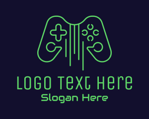 Guitar String Game Controller Logo