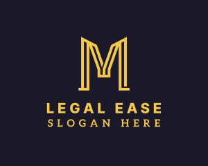 Lawyer - Court Lawyer Letter M logo design