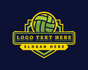 Curling - Sports Volleyball Team logo design