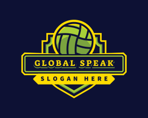 Sports Club Volleyball Team logo design