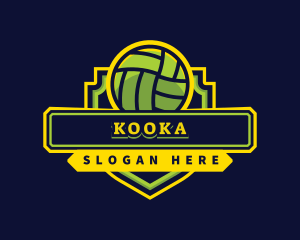 Sports Club Volleyball Team logo design