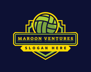 Sports Club Volleyball Team logo design