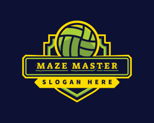 Sports Club Volleyball Team logo design