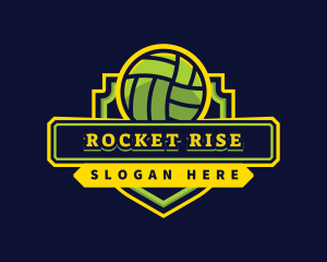 Sports Club Volleyball Team logo design