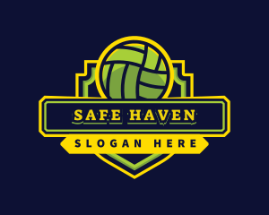 Sports Club Volleyball Team logo design