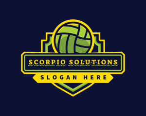 Sports Club Volleyball Team logo design