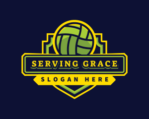 Sports Club Volleyball Team logo design