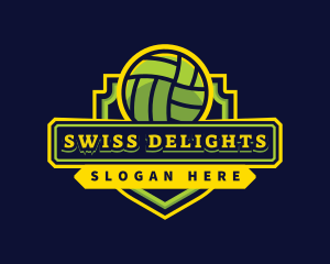 Sports Club Volleyball Team logo design