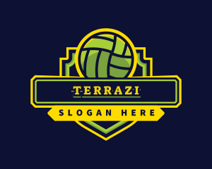 Sports Club Volleyball Team logo design