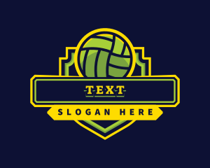 Sports Club Volleyball Team logo design