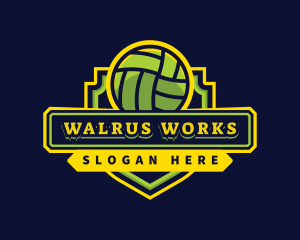 Sports Club Volleyball Team logo design