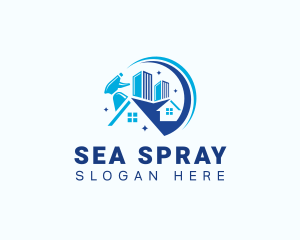 Cleaning Sanitation Maintenance logo design