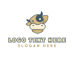 Cow - Cartoon Dairy Cow logo design